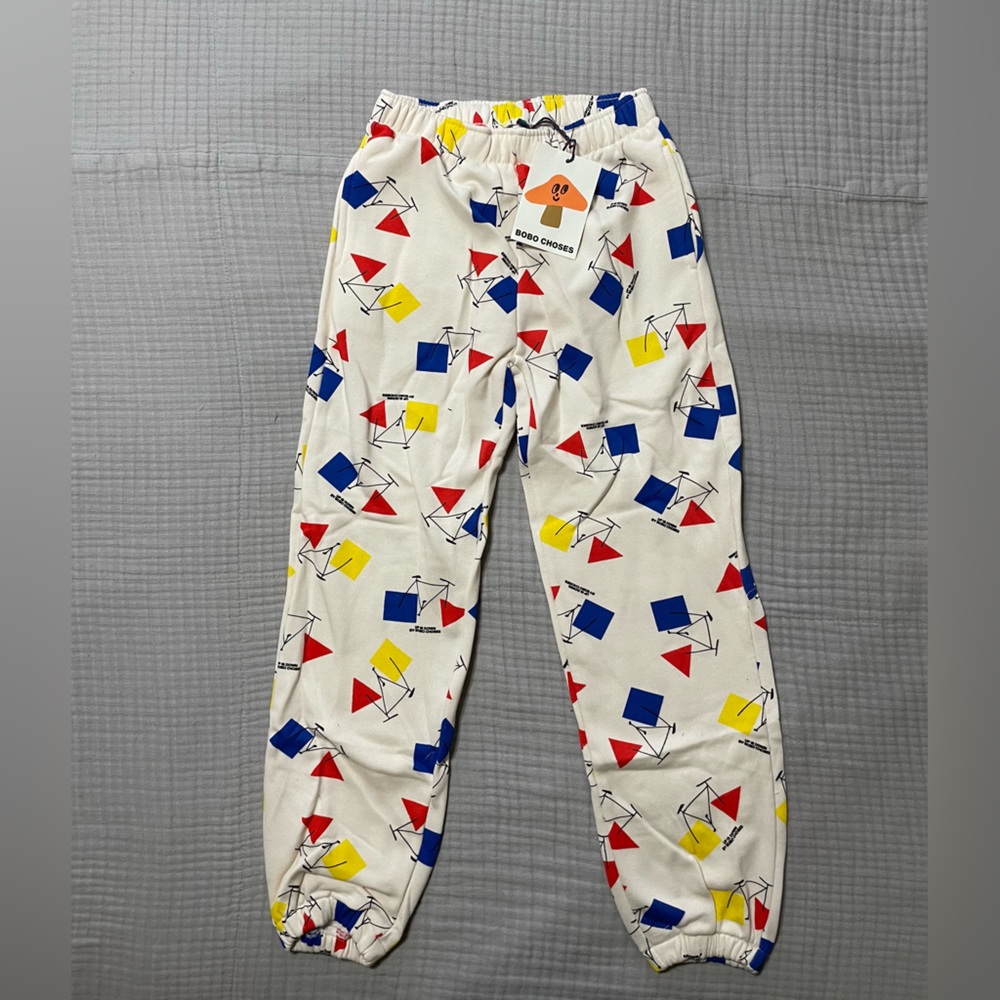 Bobo Choses Crazy Bicy All Over Jogging Pants, NWT, **Current Season**